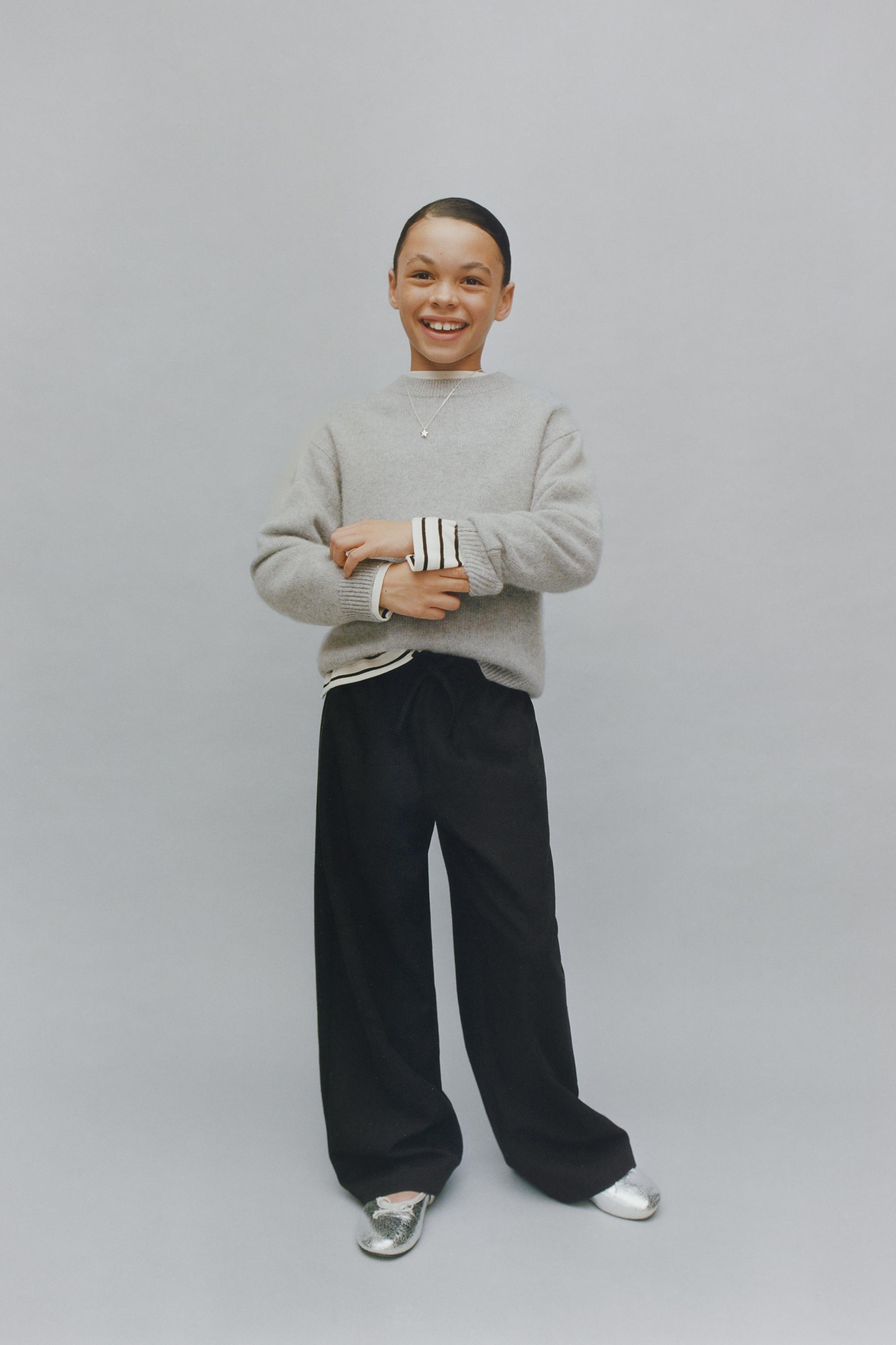 RHINESTONE WIDE LEG PANTS